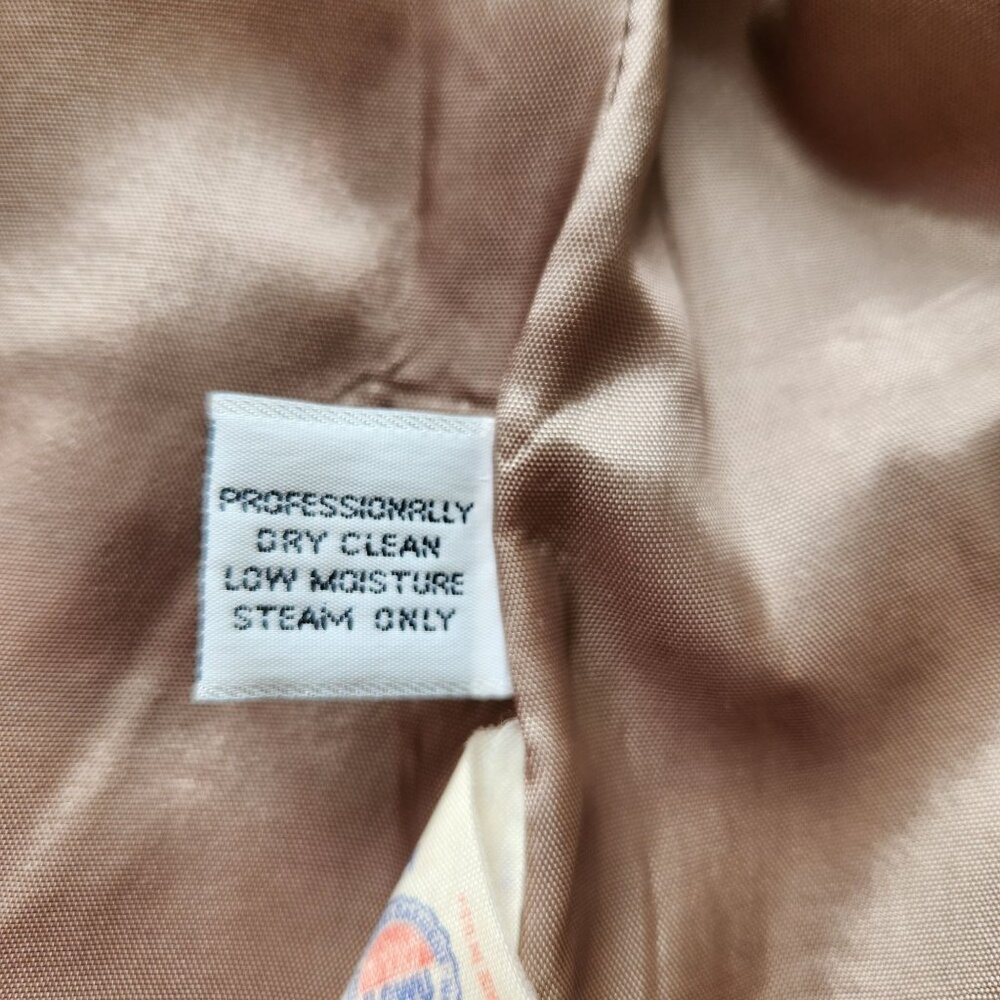 Austin Hill Beige Brown Plaid 100% Wool Blazer Jacket Preppy Winter Work Office - Picture 10 of 12